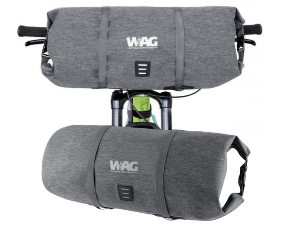 WAG Borsa Anteriore Manubrio Bikepacking Impermiabile 9 Litri Grigio
